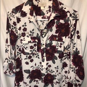 LOFT Floral blouse